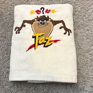 Looney Tunes Taz Tasmanian‎ Devil Golf Tennis Towel vintage 90’s Made in USA
